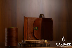 Mandala Leather Wallet ( Brown )