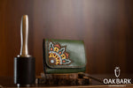 Load image into Gallery viewer, Mandala Leather Wallet ( Turquoise )
