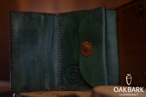 Mandala Leather Wallet ( Turquoise )