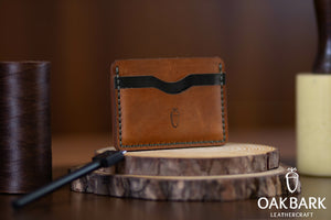 Hand-Stitched Leather Card Holder Wallet in - Hazel & Olive