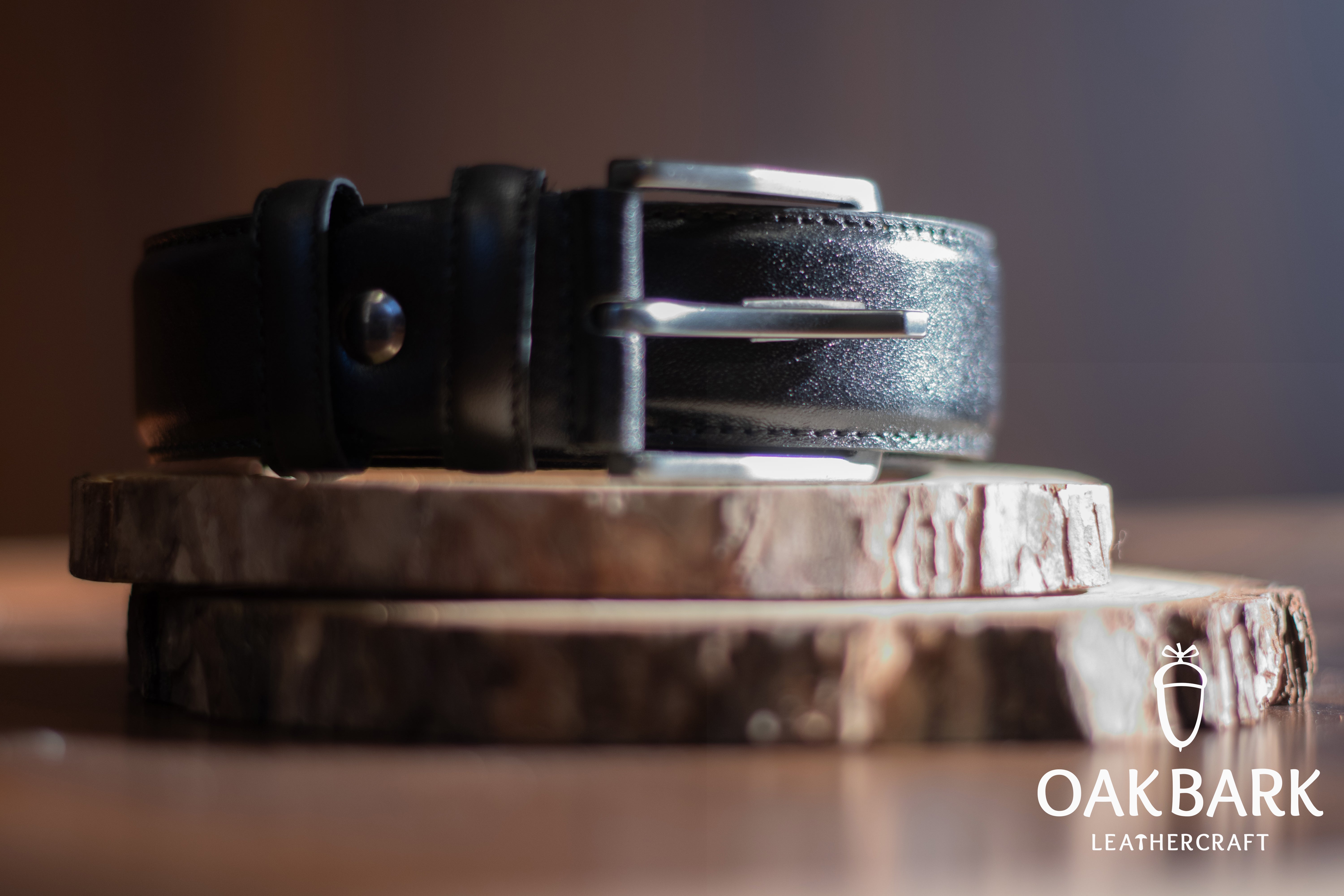 Classic Black Formal Leather Belt