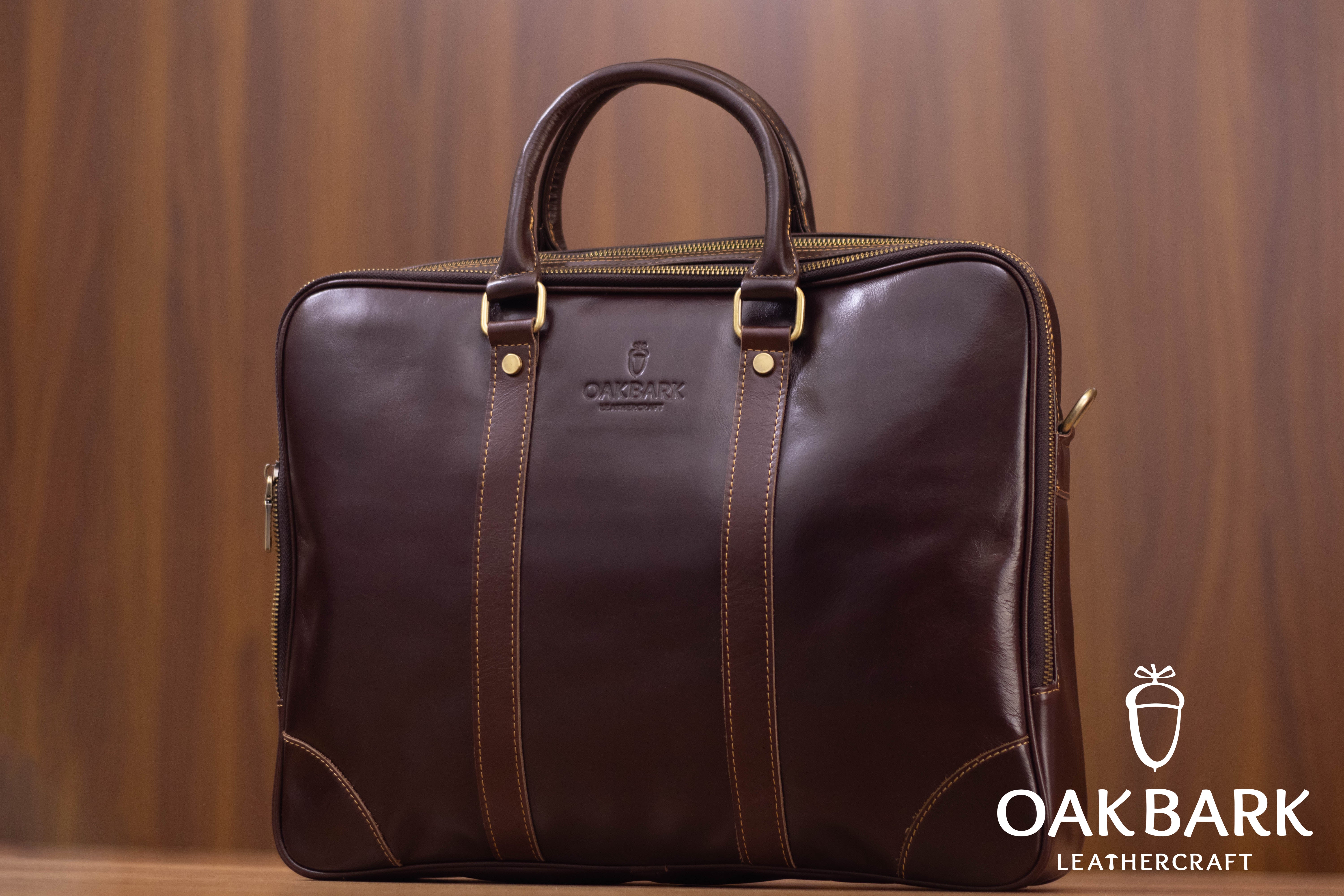 The Executive Pro – Premium Leather Laptop Bag