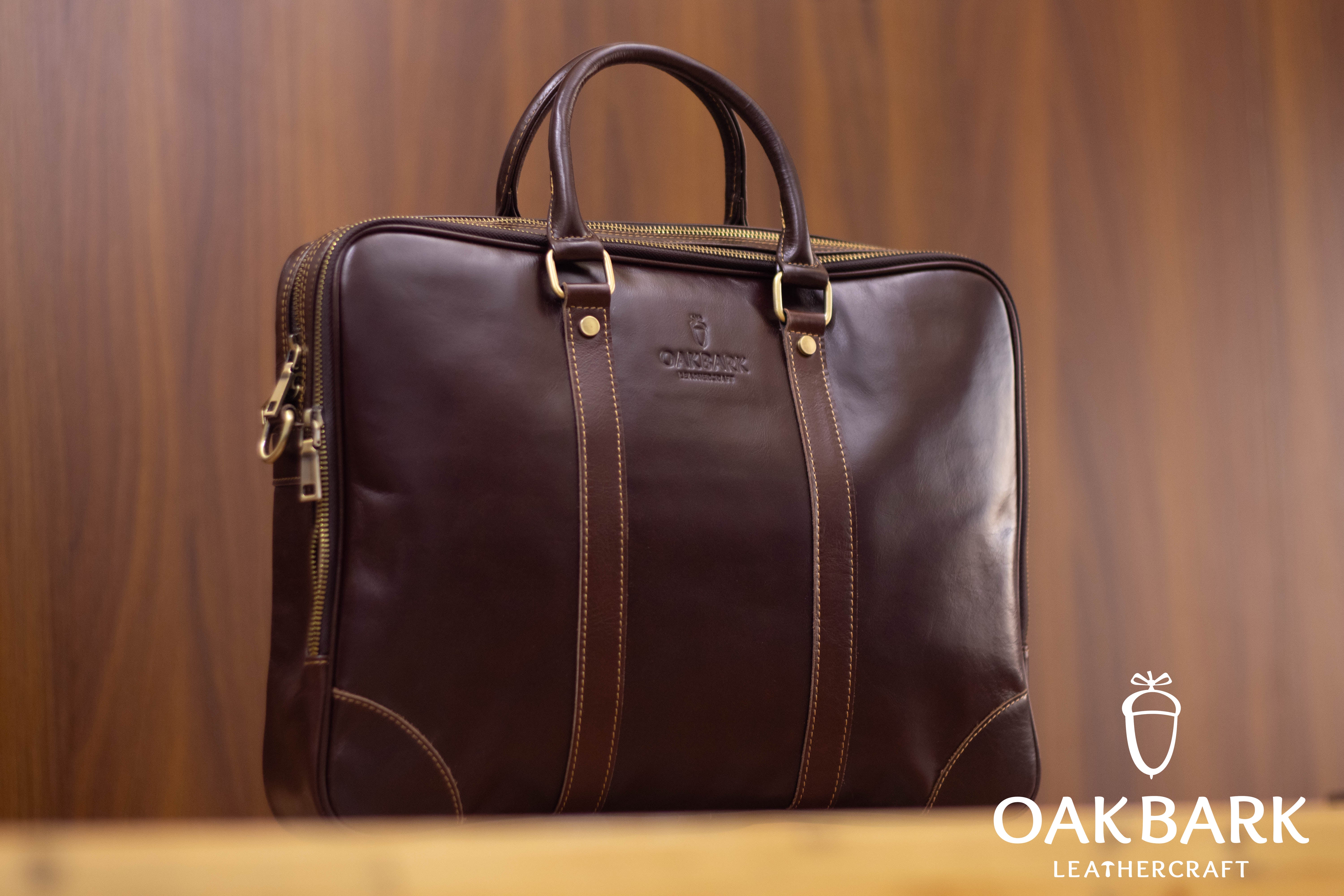 The Executive Pro – Premium Leather Laptop Bag