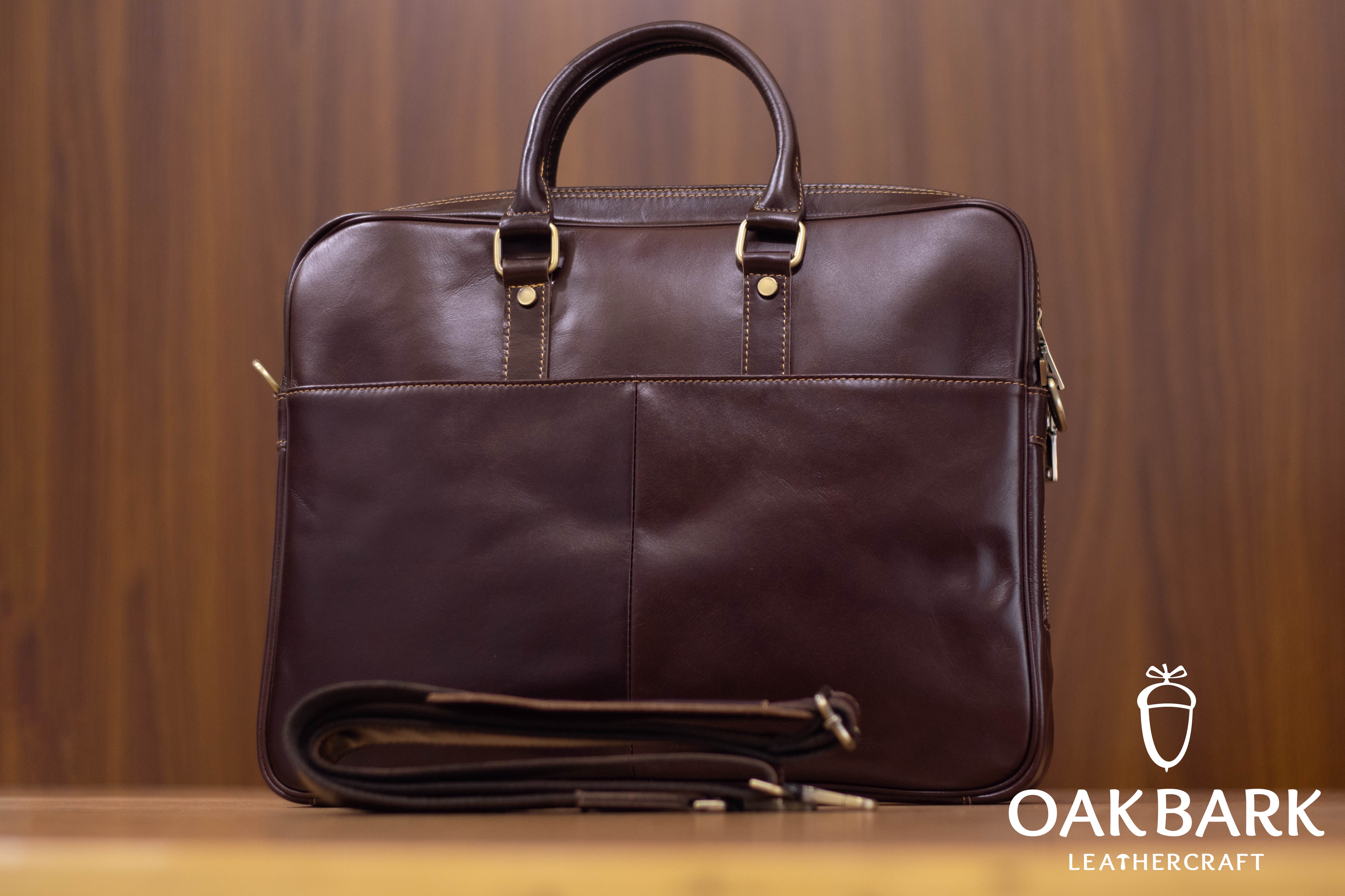 The Executive Pro – Premium Leather Laptop Bag