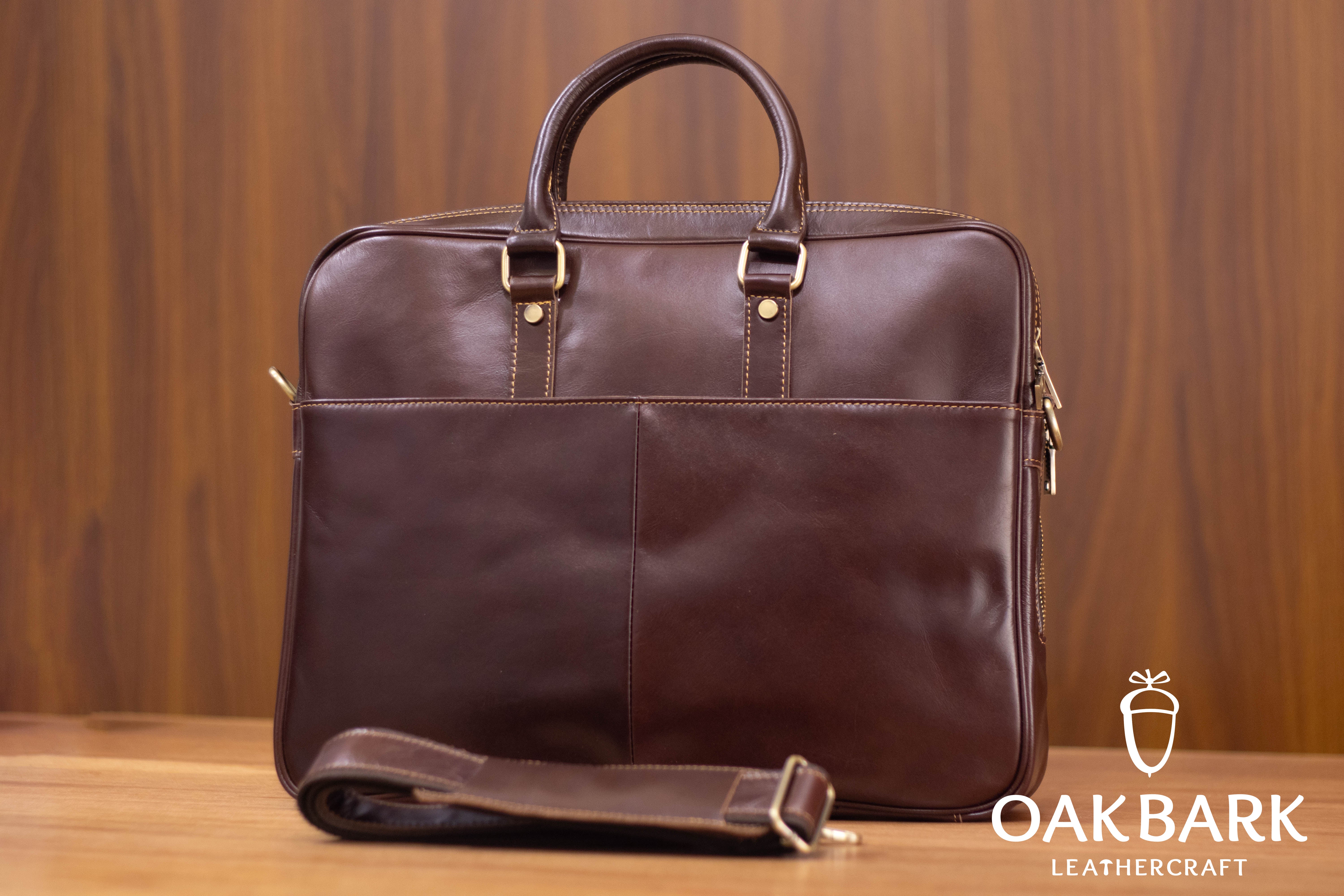 The Executive Pro – Premium Leather Laptop Bag