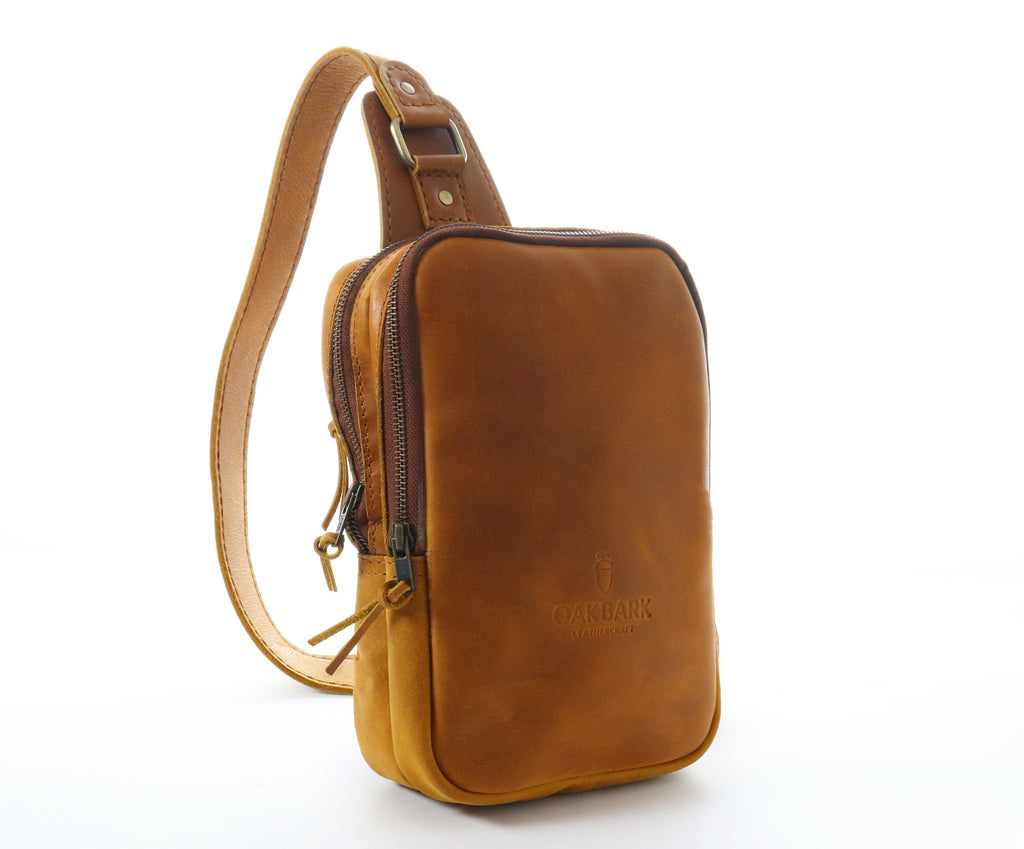 Handmade Leather Men's Sling Bag