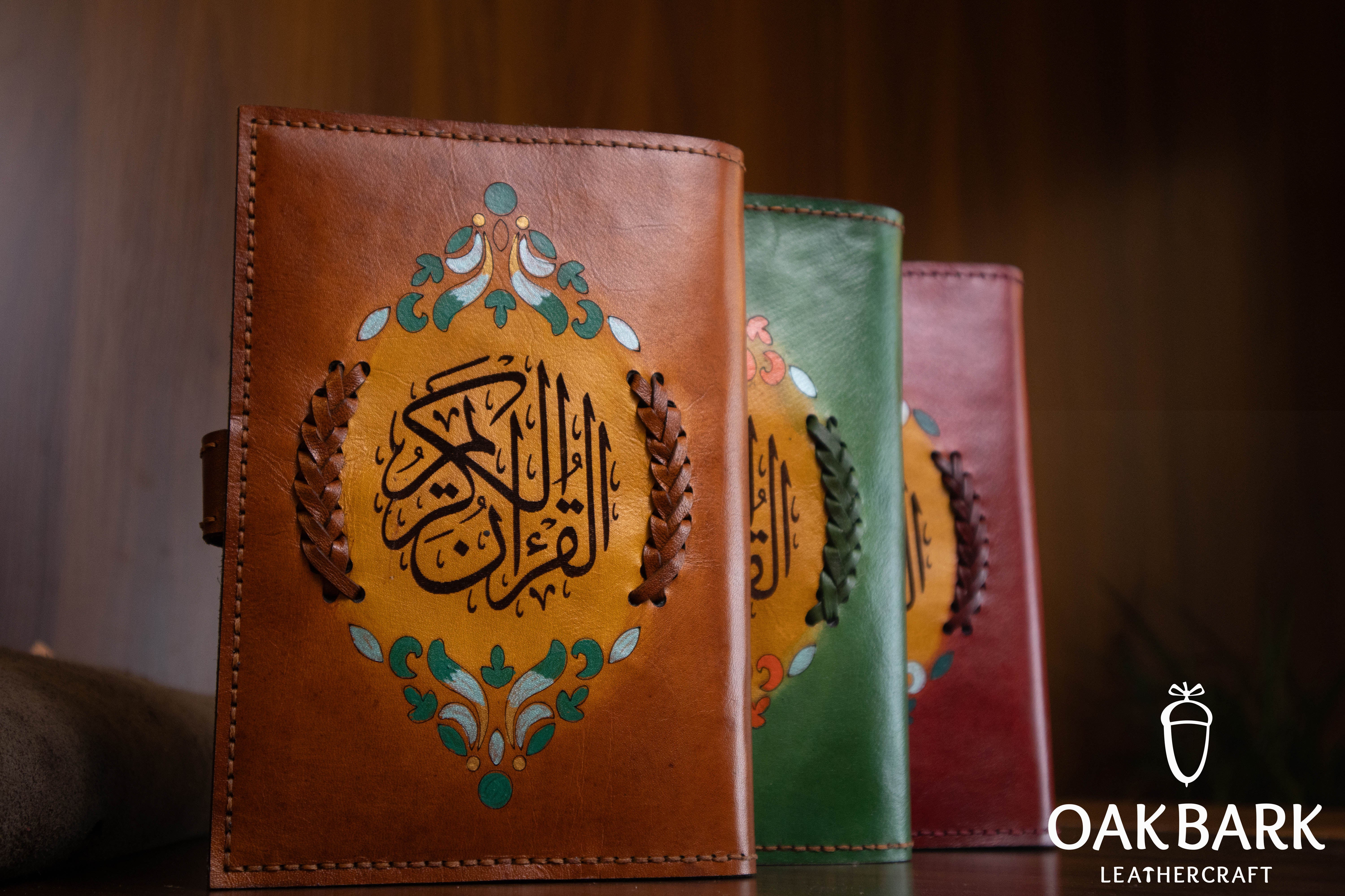 Handmade leather Quran cover