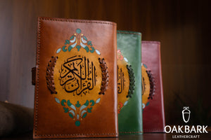 Handmade leather Quran cover