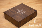 Load image into Gallery viewer, Brown Leather Gift Set – Wallet, Belt &amp; Keychain in Custom Wooden Box
