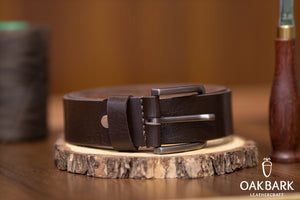 Buffalo Leather Men's Belts - Brown