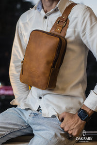 Handmade Leather Men's Sling Bag