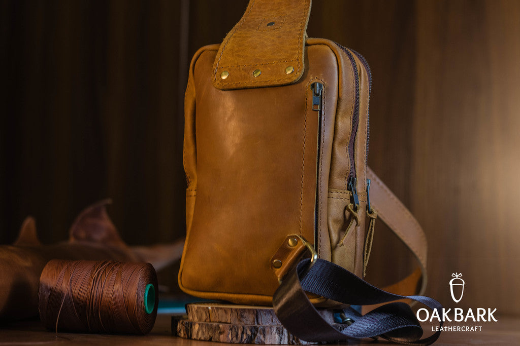 Handmade Leather Men's Sling Bag