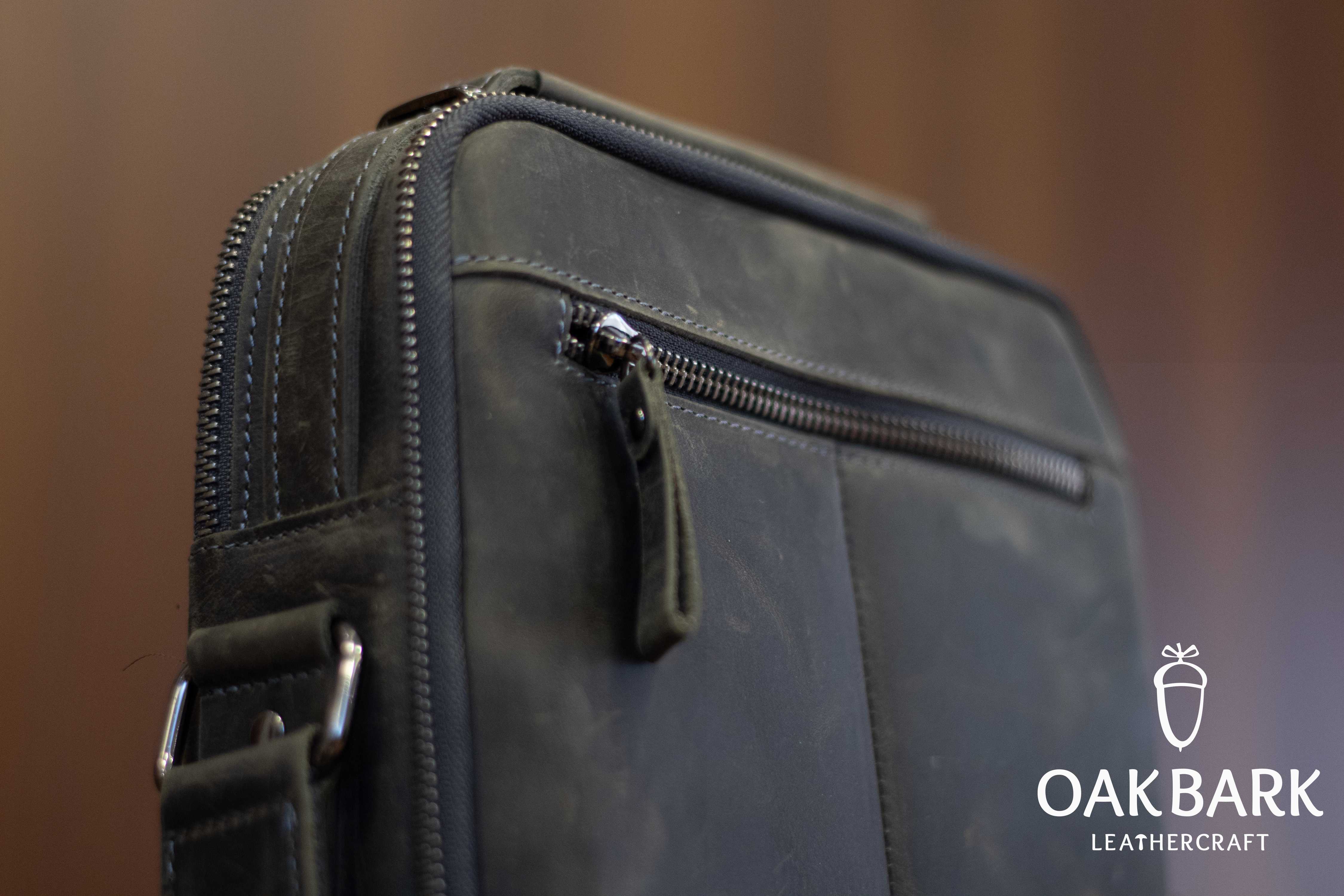 Grey Messenger Bag
