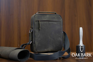 Grey Messenger Bag