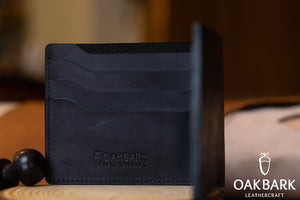 Traditional Black Bifold Wallet