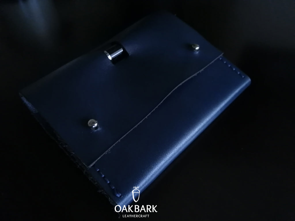 Blue Leather Notebook Cover